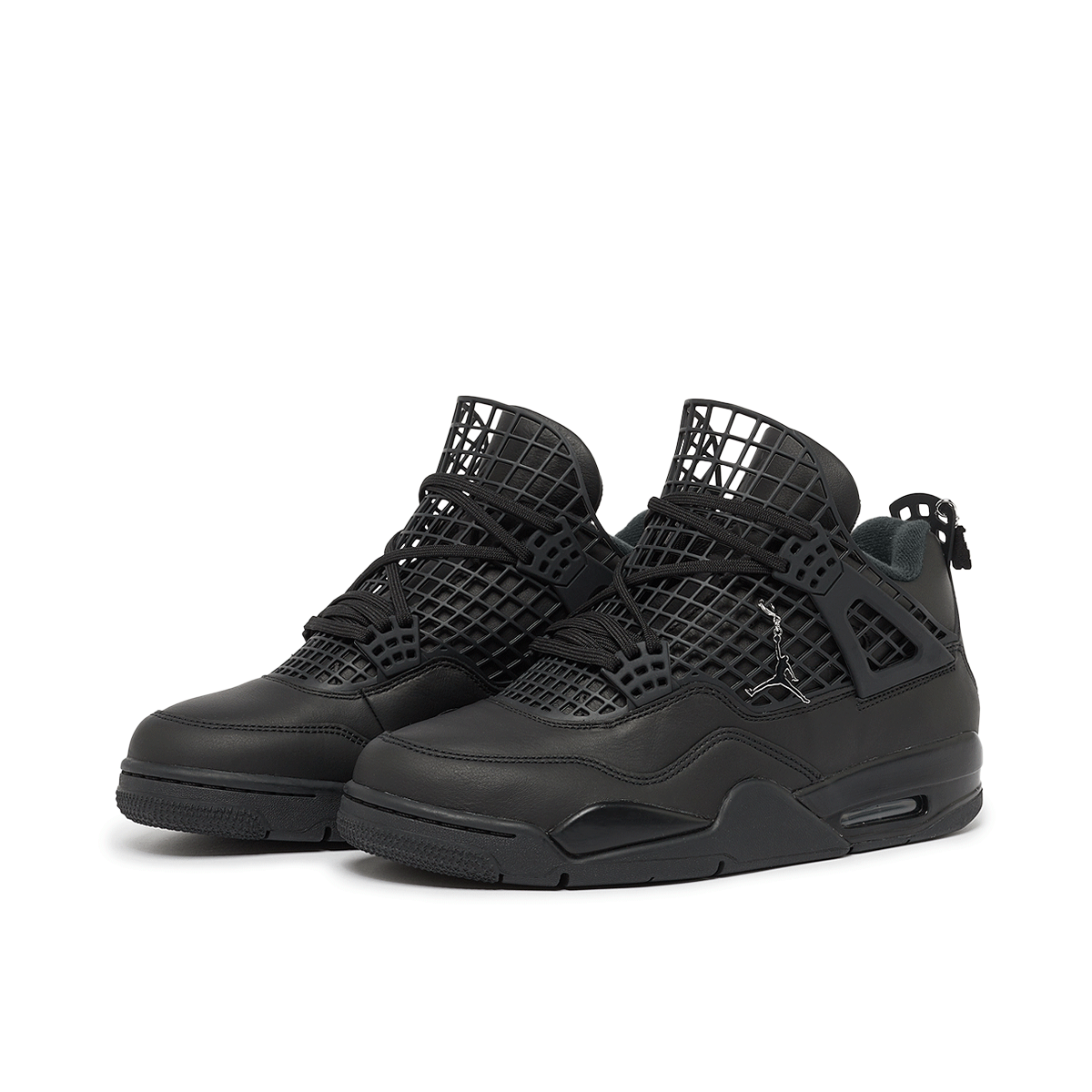 Jordan Wmns Air Jordan 4 Net Blackblack Metallic Silver Wmns Air Jordan 4 Net Black Noir